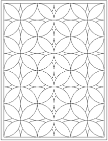 Whole cloth quilt pattern