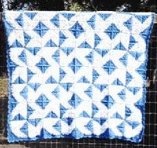 Pinwheel crocheted quilt pattern