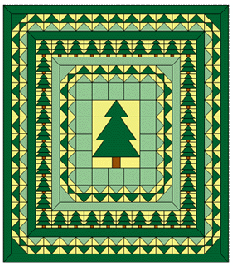 Oregon Trees quilt pattern