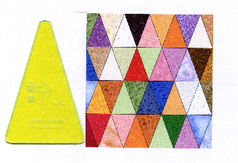 pyramid charm quilt template