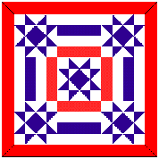 Stars and Stripes pillow pattern