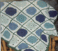 Flower Petal Crocheted Quilt