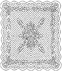Wholecloth queen quilt pattern