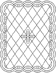 Wholecloth lap quilt pattern