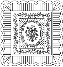 Wholecloth queen quilt pattern