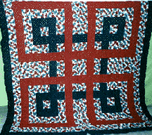 Interlaced Squares Crocheted Quilt