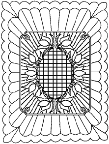 Wholecloth lap quilt pattern