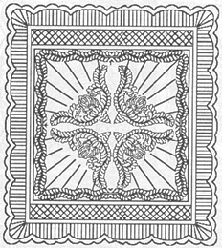 Wholecloth queen quilt pattern