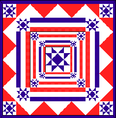 Stars & Stripes quilt pattern