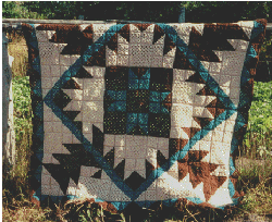 Southwest Mountains Crocheted Quilt