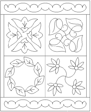 doll whole cloth quilt pattern