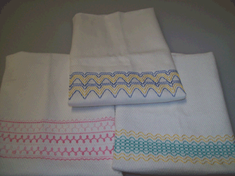 Huck embroidery border set B